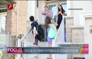 Clipul zilei: Iata ce fac parintii in prima zi de scoala a picilor