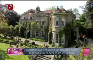 Inundaţiile i-ar putea distruge casa lui Clooney! Reşedinţa valorează 13.000.000 de euro