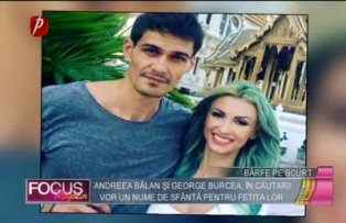 Andreea Bălan şi George Burcea, în căutări! Vor un nume de sfântă pentru fetiţa lor