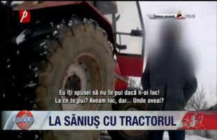 La sanius cu tractorul