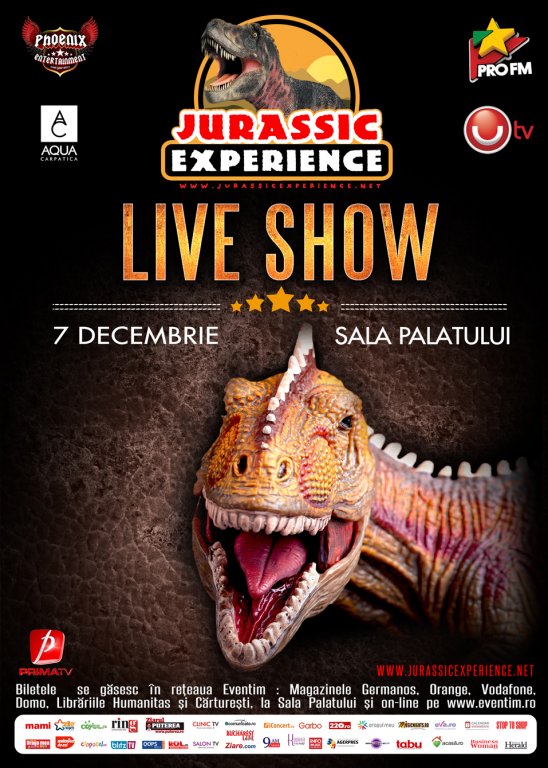 DINOZAURII INVADEAZĂ LUMEA MODERNĂ! “JURASSIC EXPERIENCE”
