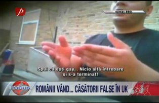 Romanii vand ... Casatorii false in UK