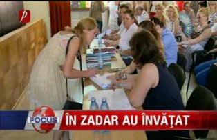 În zadar au învăţat