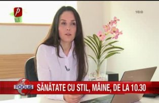 Sanatate cu stil maine de la 10.30