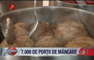 7000 de portii de mancare
