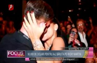 90.000 de dolari pentru a-l săruta pe Ricky Martin