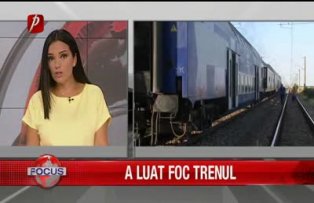 A luat foc trenul