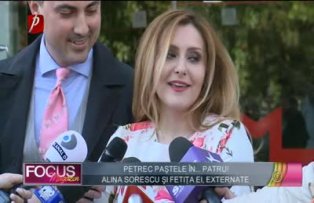 Petrec Pastele in 4. Alina Sorescu si fetita ei, externate!