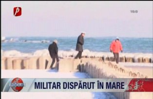 Militar disparut in mare