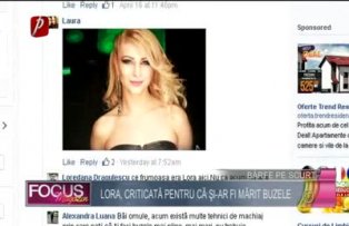 Lora, criticată pentru că şi-ar fi mărit buzele