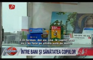 Intre bani si sanatatea copiilor