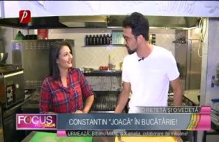 O reteta si o vedeta: Constantin "joaca"in bucatarie