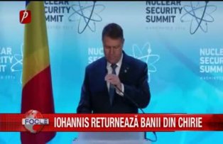 IOHANNIS returnează banii din chirie