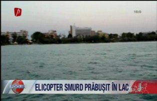 Elicopter SMURD, prăbuşit în lac