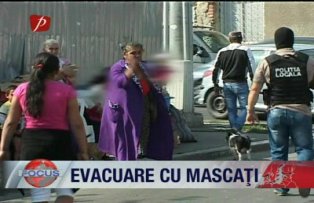 Evacuare cu mascati