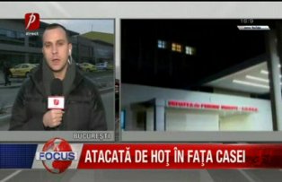 Atacata de hot in fata casei