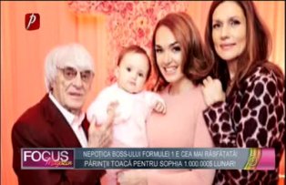Nepoţica boss-ului formulei 1 e cea mai răsfăţată! Părinţii toacă pentru Sophia 1.000.000$ lunar!