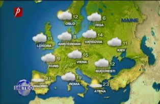 Prognoza meteo pentru marti, 26 aprilie