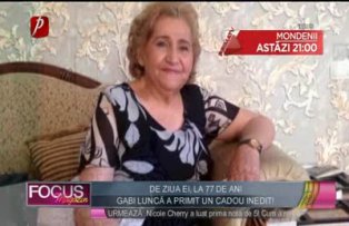 Gabi Luncă a primit un cadou inedit, de ziua ei, la 77 de ani