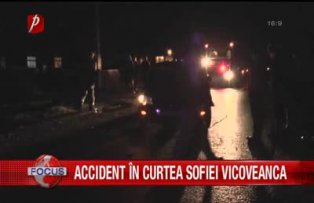 Accident in curtea Sofiei Vicoveanca