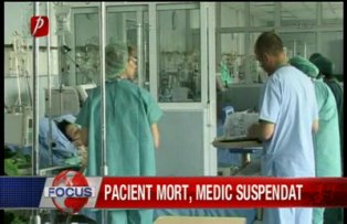 Pacient mort medic suspendat
