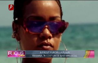 Rihanna, în costum de baie minuscul! A făcut furori la plajă!