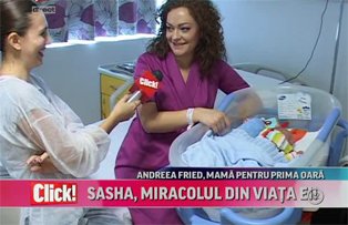 Andreea Fried, mamă pentru prima oară! Vi-l prezentăm pe Sasha, miracolul din viaţa ei!