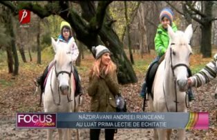 Năzdrăvanii Andreei Runceanu au luat prima lecţie de echitaţie
