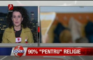 90% pentru religie