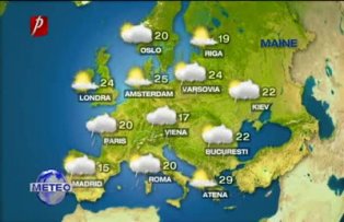 Prognoza meteo pentru 12 mai