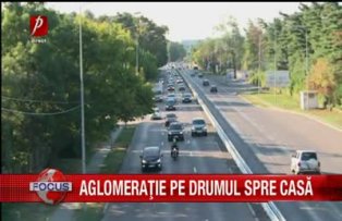 Aglomeratie pe drumul spre casa