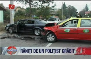 Raniti de un politist grabit