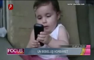 Clipul zilei: un bebelus vorbaret