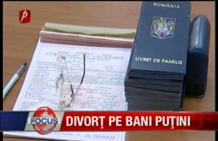 Divorţ pe bani puţini