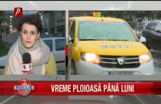 Vreme ploiasă până luni