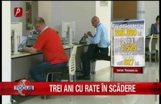 Trei ani cu rate in cadere