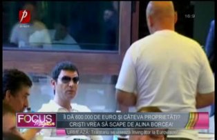 Îi dă 600.000 de euro şi câteva proprietăţi? Cristi vrea să scape de Alina Borcea!