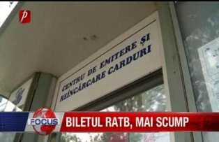 Biletul RATB mai scump