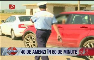 40 de amenzi in 60 de minute