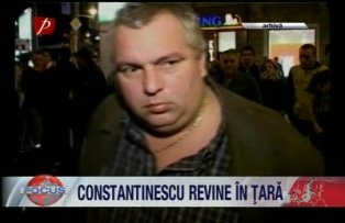 Constantinescu revine in tara