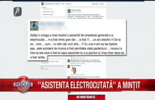"Asistenta electrocutata" a mintit