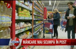 Mancare mai scumpa in post