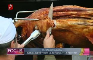 Pe caldura asta, Oana LIs pofteste la berbecut la protap