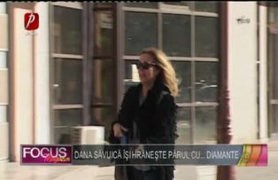 Dana Săvuică îşi hrăneşte părul cu... diamante