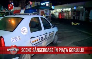 Scene sangeroase in piata Gorjului