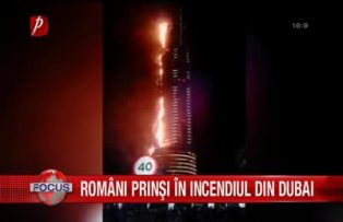 Romani prinsi in incediul din Dubai
