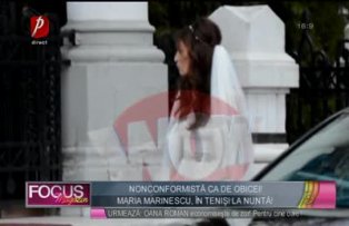 Maria Marinescu, în tenişi la nuntă!