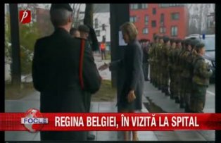 Regina Belgiei, în vizită la spital la răniţii din Colectiv