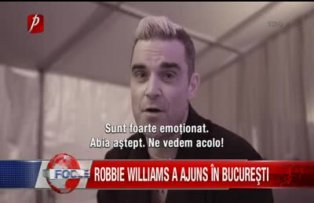 Robbie Williams a ajuns in Bucuresti