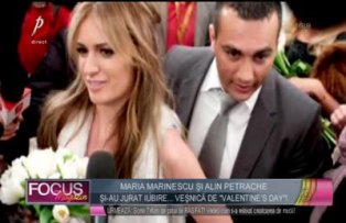Maria Marinescu şi Alin Petrache şi-au jurat iubire... veşnică de "Valentine's day"!